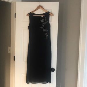 Black j crew dress